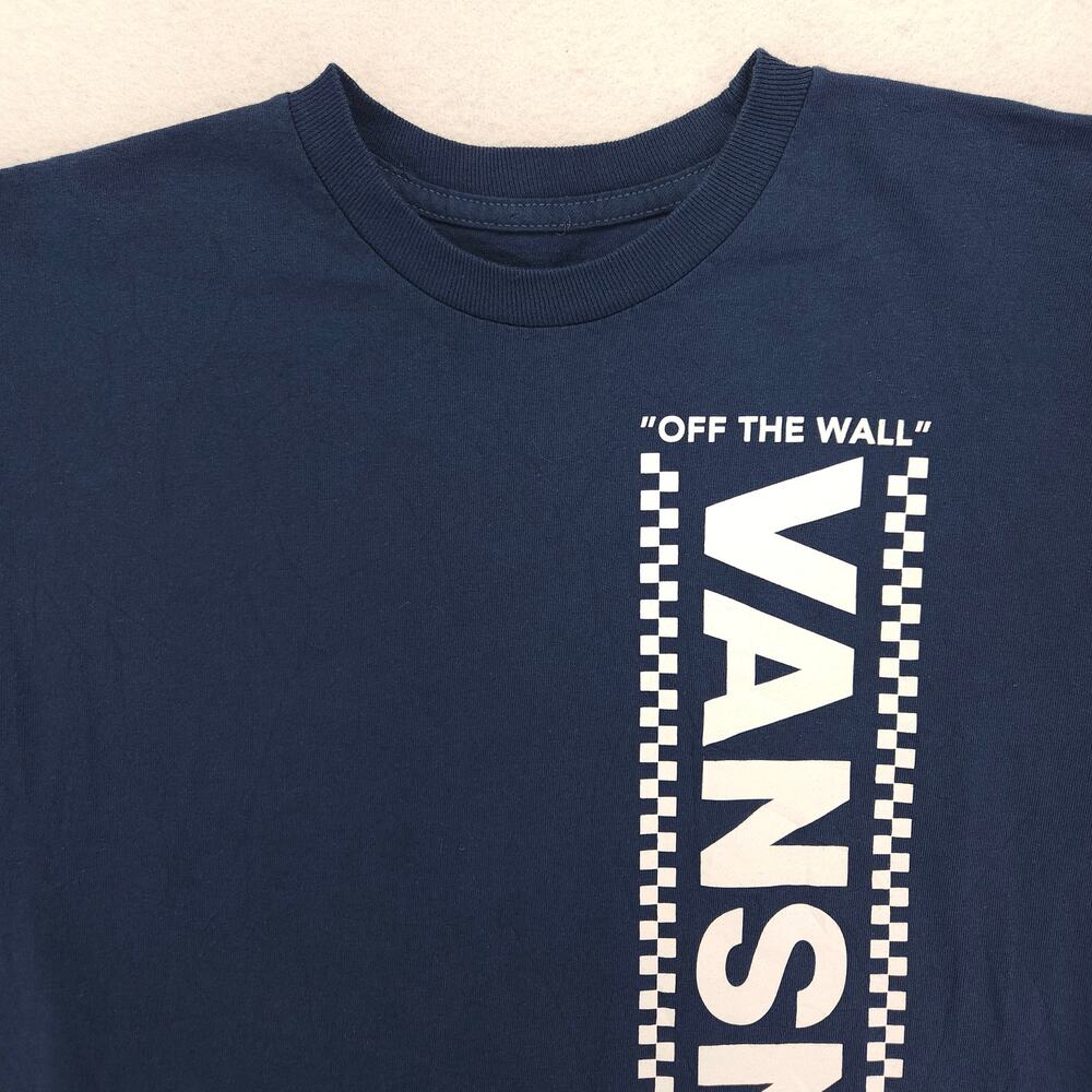 Vans Off the Wall Casual Crew Neck Graphic T Shirt Mens Size Small S Blue 16931